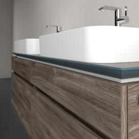 Тумба под раковину Villeroy & Boch Legato 160х55 см с подсветкой ДСП каменный дуб B768L0RK
