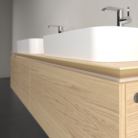 Тумба під раковину Villeroy&Boch Legato 160х38 см з підсвічуванням ДСП північний дуб B767L0VJ