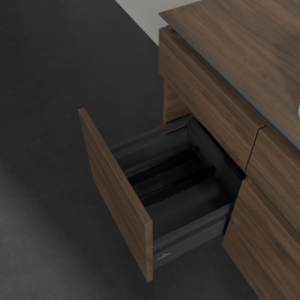 Тумба под раковину Villeroy & Boch Legato 140х55 см с подсветкой ДСП дуб аризона B760L0VH