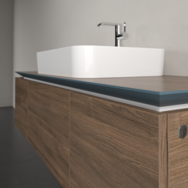 Тумба під раковину Villeroy & Boch Legato 140х38 см з підсвічуванням ДСП дуб аризона B759L0VH