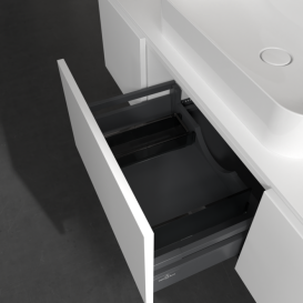 Тумба під раковину Villeroy & Boch Legato 140х38 см з підсвічуванням ДСП білий матовий B759L0MS