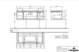 Тумба під раковину Villeroy & Boch Legato 120х38 см з підсвічуванням ДСП дуб аризона B757L0VH