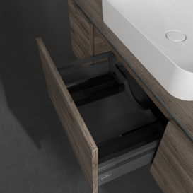 Тумба під раковину Villeroy & Boch Legato 120х38 см з підсвічуванням ДСП кам'яний дуб B757L0RK