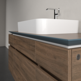 Тумба під раковину Villeroy & Boch Legato 120х55 см з підсвічуванням ДСП дуб аризона B758L0VH