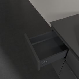 Тумба під раковину Villeroy & Boch Legato 120х55 см з підсвічуванням МДФ/ДСП глянсовий сірий B758L0FP