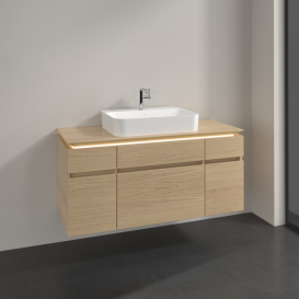 Тумба під раковину Villeroy&Boch Legato 120х55 см з підсвічуванням ДСП північний дуб B758L0VJ