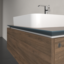 Тумба під раковину Villeroy & Boch Legato 100х38 см з підсвічуванням ДСП дуб аризона B755L0VH