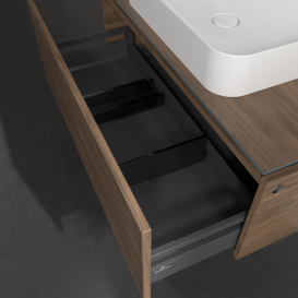 Тумба під раковину Villeroy & Boch Legato 100х38 см з підсвічуванням ДСП дуб аризона B755L0VH