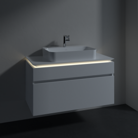 Тумба под раковину Villeroy & Boch Legato 100х55 см с подсветкой ДСП белый матовый B756L0MS