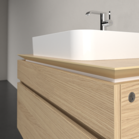 Тумба під раковину Villeroy&Boch Legato 100х55 см з підсвічуванням ДСП північний дуб B756L0VJ