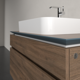 Тумба під раковину Villeroy & Boch Legato 100х55 см з підсвічуванням ДСП дуб аризона B756L0VH