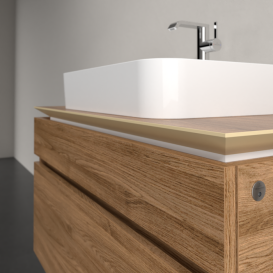 Тумба під раковину Villeroy & Boch Legato 100х55 см з підсвічуванням ДСП дуб канзас B756L0RH