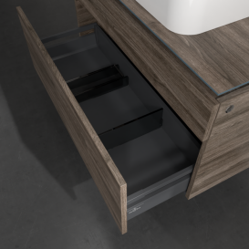 Тумба под раковину Villeroy & Boch Legato 100х55 см с подсветкой ДСП каменный дуб B756L0RK