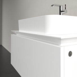 Тумба под раковину Villeroy & Boch Legato 80х38 см с подсветкой МДФ/ДСП белый глянцевый B753L0DH