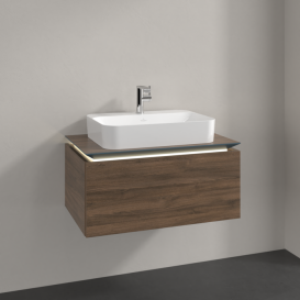 Тумба під раковину Villeroy & Boch Legato 80х38 см з підсвічуванням ДСП дуб аризона B753L0VH