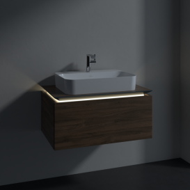 Тумба під раковину Villeroy & Boch Legato 80х38 см з підсвічуванням ДСП дуб аризона B753L0VH
