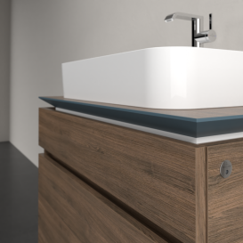 Тумба під раковину Villeroy & Boch Legato 80х55 см з підсвічуванням ДСП дуб аризона B754L0VH