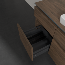 Тумба під раковину Villeroy & Boch Legato 140х55 см з підсвічуванням ДСП дуб аризона B685L0VH