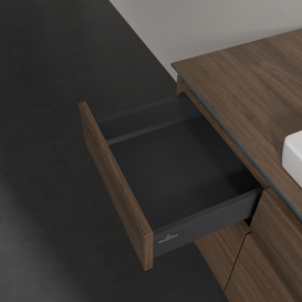 Тумба під раковину Villeroy & Boch Legato 140х55 см з підсвічуванням ДСП дуб аризона B685L0VH