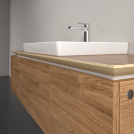 Тумба под раковину Villeroy & Boch Legato 140х38 см с подсветкой ДСП дуб канзас B684L0RH