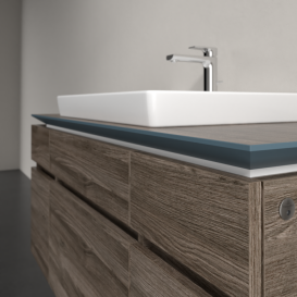 Тумба під раковину Villeroy & Boch Legato 120х55 см з підсвічуванням ДСП кам'яний дуб B683L0RK