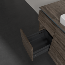 Тумба під раковину Villeroy & Boch Legato 120х55 см з підсвічуванням ДСП кам'яний дуб B683L0RK