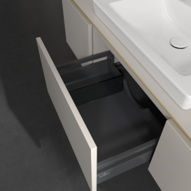 Тумба под раковину Villeroy & Boch Legato 120х38 см с подсветкой ДСП нежно-серый B682L0VK