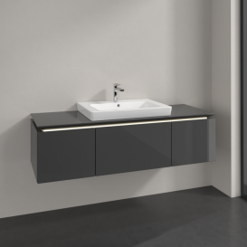 Тумба под раковину Villeroy & Boch Legato 120х38 см МДФ/ДСП глянцевый серый B682L0FP