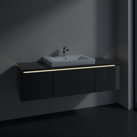 Тумба под раковину Villeroy & Boch Legato 120х38 см МДФ/ДСП глянцевый серый B682L0FP