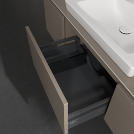 Тумба под раковину Villeroy & Boch Legato 120х38 см с подсветкой ДСП трюфель серый B682L0VG