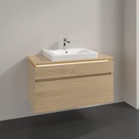Тумба під раковину Villeroy&Boch Legato 100х55 см з підсвічуванням ДСП північний дуб B681L0VJ