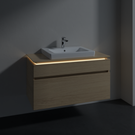 Тумба під раковину Villeroy&Boch Legato 100х55 см з підсвічуванням ДСП північний дуб B681L0VJ