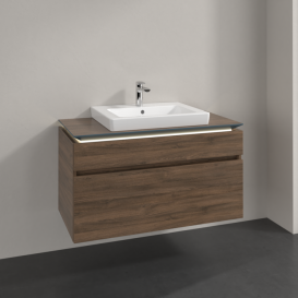 Тумба під раковину Villeroy & Boch Legato 100х55 см з підсвічуванням ДСП дуб аризона B681L0VH