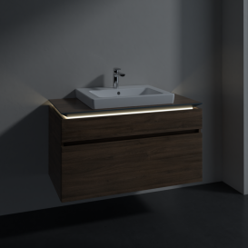 Тумба під раковину Villeroy & Boch Legato 100х55 см з підсвічуванням ДСП дуб аризона B681L0VH