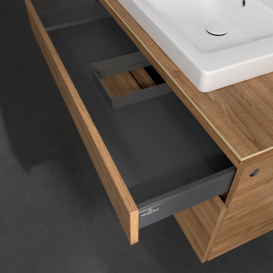 Тумба під раковину Villeroy & Boch Legato 100х55 см з підсвічуванням ДСП дуб канзас B681L0RH