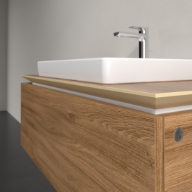 Тумба під раковину Villeroy & Boch Legato 100х38 см з підсвічуванням ДСП дуб канзас B680L0RH