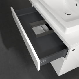 Тумба под раковину Villeroy & Boch Legato 80х55 см с подсветкой МДФ/ДСП белый глянцевый B679L0DH