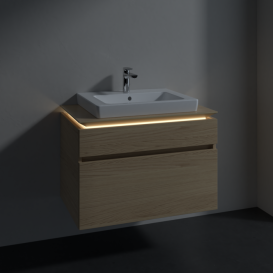 Тумба під раковину Villeroy&Boch Legato 80х55 см з підсвічуванням ДСП північний дуб B679L0VJ