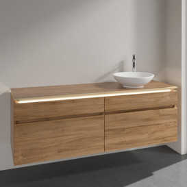 Тумба под раковину Villeroy & Boch Legato 160х55 см с подсветкой ДСП дуб канзас B598L0RH