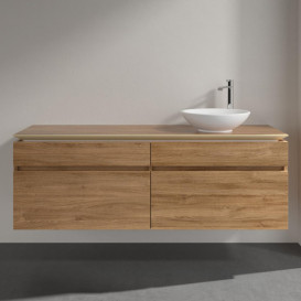 Тумба под раковину Villeroy & Boch Legato 160х55 см с подсветкой ДСП дуб канзас B598L0RH