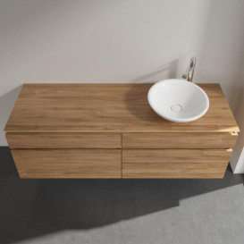 Тумба под раковину Villeroy & Boch Legato 160х55 см с подсветкой ДСП дуб канзас B598L0RH