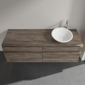 Тумба под раковину Villeroy & Boch Legato 160х55 см с подсветкой ДСП каменный дуб B598L0RK