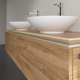 Тумба под раковину Villeroy & Boch Legato 160х38 см с подсветкой ДСП дуб канзас B599L0RH