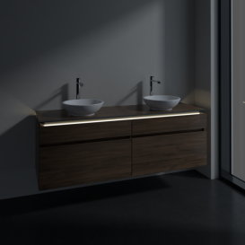 Тумба под раковину Villeroy & Boch Legato 160х55 см с подсветкой ДСП дуб аризона B600L0VH