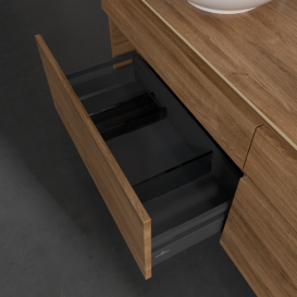 Тумба під раковину Villeroy & Boch Legato 160х55 см з підсвічуванням ДСП дуб канзас  B600L0RH