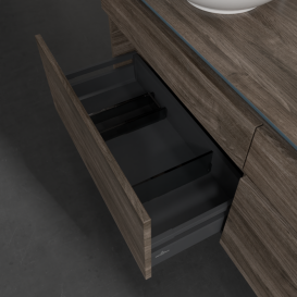 Тумба под раковину Villeroy & Boch Legato 160х55 см с подсветкой ДСП каменный дуб B600L0RK