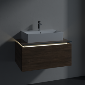 Тумба под раковину Villeroy & Boch Legato 80х38 см с подсветкой ДСП дуб аризона B601L0VH