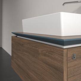 Тумба под раковину Villeroy & Boch Legato 80х38 см с подсветкой ДСП дуб аризона B601L0VH