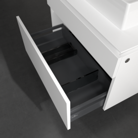 Тумба под раковину Villeroy & Boch Legato 80х55 см с подсветкой ДСП белый матовый B602L0MS