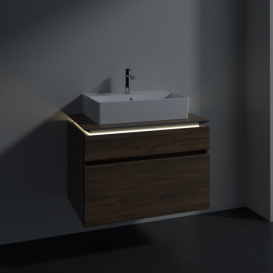 Тумба под раковину Villeroy & Boch Legato 80х55 см с подсветкой ДСП дуб аризона B602L0VH